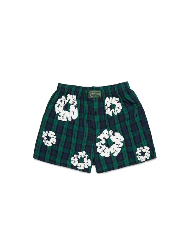 3-pak bawełnianych bokserów z motywem Cotton Wreath – różne kolory