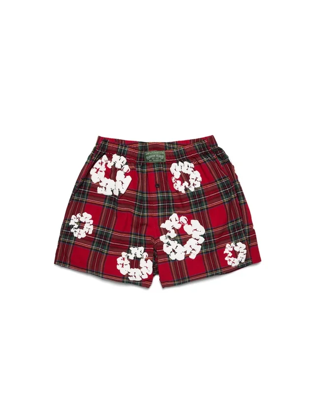 3-pak bawełnianych bokserów z motywem Cotton Wreath – różne kolory