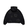 Bawełniana bluza z kapturem „Cotton Wreath Hoodie” – czarna