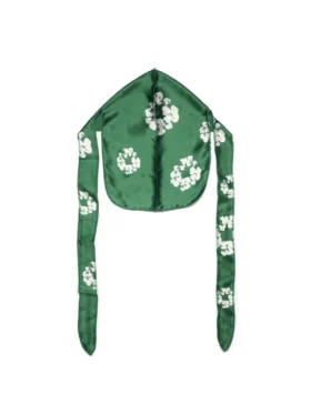 Bawełniana chustka „Cotton Wreath Durag” w kolorze zielonym