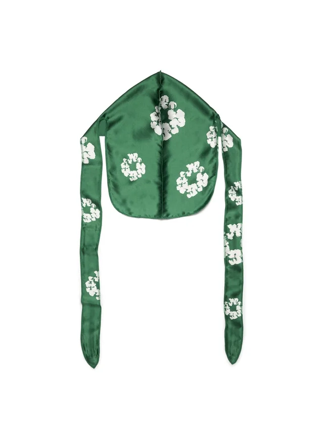 Bawełniana chustka „Cotton Wreath Durag” w kolorze zielonym
