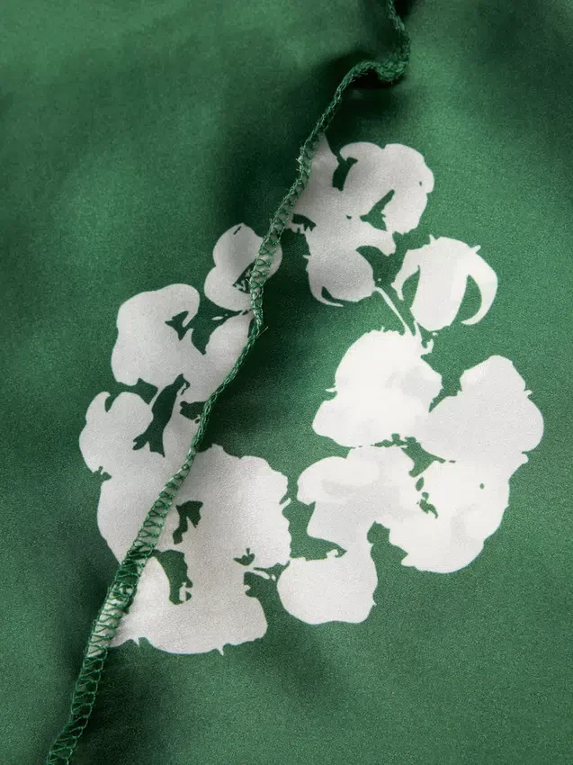 Bawełniana chustka „Cotton Wreath Durag” w kolorze zielonym