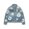 Bawełniana kurtka Denim „Cotton Wreath” w jasnym odcieniu