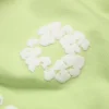 Bawełniane szorty dresowe z motywem Cotton Wreath w kolorze miętowym