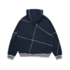 Bluza z kapturem DT Virginia z szwem overlockowym, granatowa