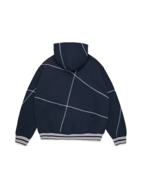 Bluza z kapturem DT Virginia z szwem overlockowym, granatowa