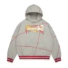 Bluza z kapturem DT Virginia z szwem overlockowym, szara