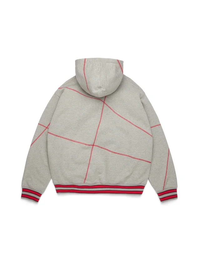 Bluza z kapturem DT Virginia z szwem overlockowym, szara