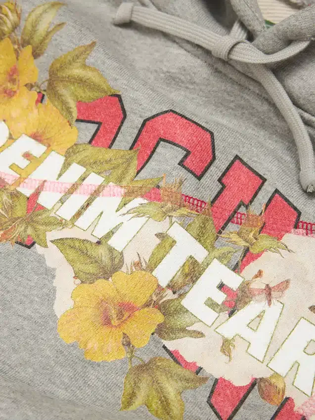 Bluza z kapturem DT Virginia z szwem overlockowym, szara