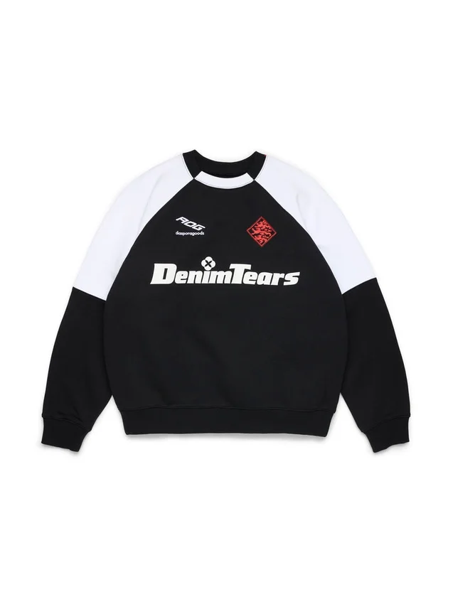 Bluza z okrągłym dekoltem DT Sport z kolorowymi wstawkami – czarna