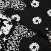 Cotton Wreath bandana w wzór paisley z motywem wieńca, czarna