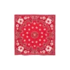 Cotton Wreath bandana w wzór paisley z motywem wieńca, czerwona