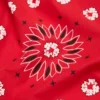 Cotton Wreath bandana w wzór paisley z motywem wieńca, czerwona
