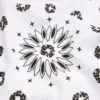 Cotton Wreath bandana with Paisley pattern and a wreath, white