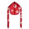 Cotton Wreath durag z motywem wieńca, czerwony