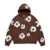 Cotton Wreath Hoodie – ciemnobrązowa