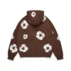 Cotton Wreath Hoodie – ciemnobrązowa