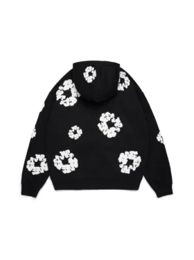Cotton Wreath Hoodie – czarna