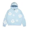 Cotton Wreath Hoodie w kolorze pudrowego błękitu