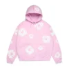 Cotton Wreath Hoodie w kolorze pudrowego różu