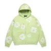 Cotton Wreath Hoodie z kapturem i zamkiem błyskawicznym w kolorze miętowym
