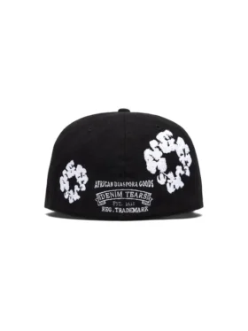 Cotton Wreath New Era 59FIFTY Czapka z płótna bawełnianego, dopasowana, czarna