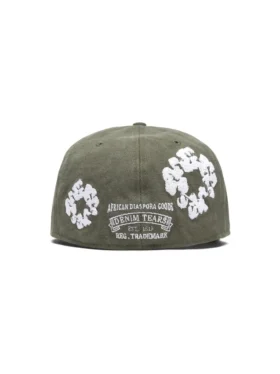 Cotton Wreath New Era 59FIFTY – dopasowana czapka z płótna w kolorze oliwkowym