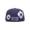 Cotton Wreath New Era 59FIFTY z płótna bawełnianego z motywem wianka, kolor indygo