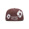 Cotton Wreath New Era 59FIFTY z płótna bawełnianego z motywem wianków, kolor brązowy