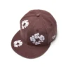 Cotton Wreath New Era 59FIFTY z płótna bawełnianego z motywem wianków, kolor brązowy