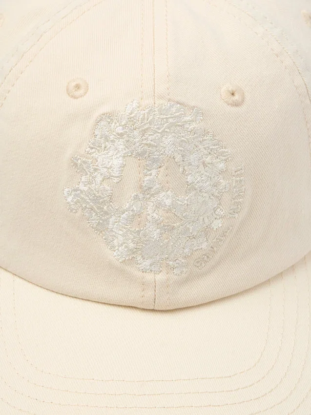 Czapka Denim U w kolorze kremowym