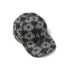 Czapka Denim z motywem wianka w stylu „Washed Black”