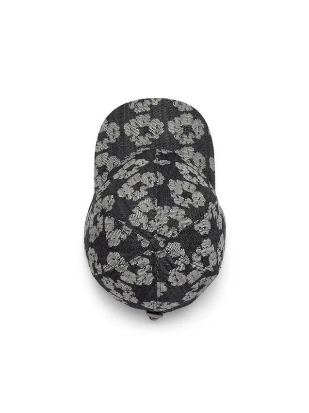 Czapka Denim z motywem wianka w stylu „Washed Black”