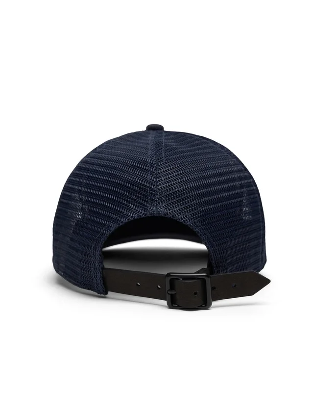 Czapka typu trucker z nadrukiem DT Stamp, kolor granatowy