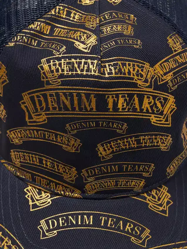 Czapka typu trucker z nadrukiem DT Stamp, kolor granatowy