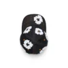 Czapka z surowego Denimu z motywem „Cotton Wreath” – wybarwiona na kolor indygo
