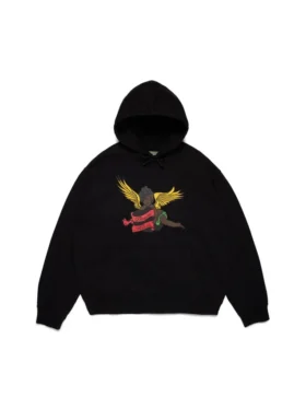 Czarna bluza z kapturem „Cherub”