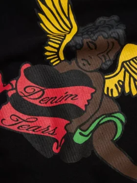 Czarna bluza z kapturem „Cherub”