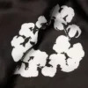 Czarna chustka „Cotton Wreath”