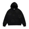 Czarna Cotton Wreath Hoodie