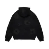 Czarna Cotton Wreath Hoodie