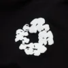 Czarne Cotton Wreath Sweatpants