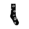 Czarne skarpetki z bawełnianym wzorem Cotton Wreath