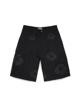 Czarne szorty cargo Mono Wreath