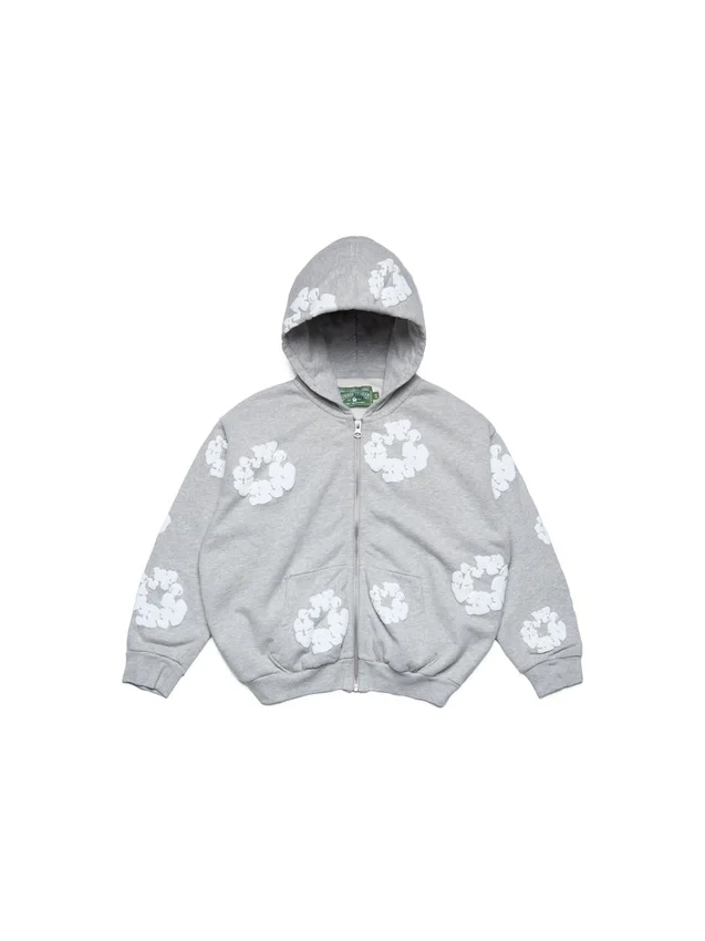 Dziecięca Cotton Wreath Hoodie – szara