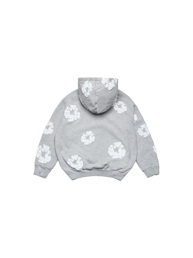 Dziecięca Cotton Wreath Hoodie – szara