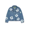 Dziecięca kurtka Denim z motywem Cotton Wreath w kolorze jasnego indygo