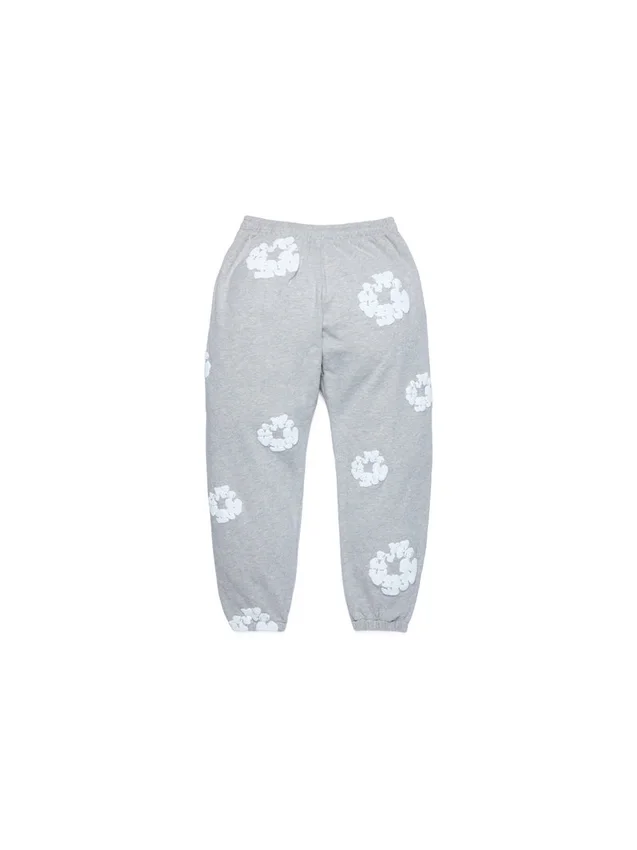 Dziecięce Cotton Wreath Sweatpants z bawełny, szare
