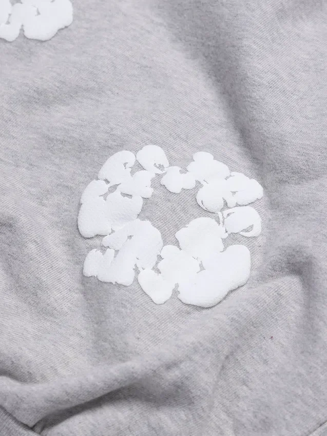 Dziecięce Cotton Wreath Sweatpants z bawełny, szare