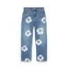 Dziecięce Denim z motywem Cotton Wreath w kolorze jasnego indygo
